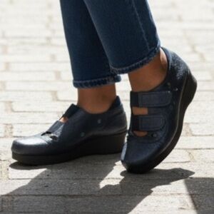 Thierry Rabotin Platform Wedge Mary Jane Walking Shoe